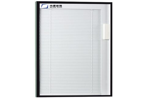 三玻两腔内置百叶中空玻璃